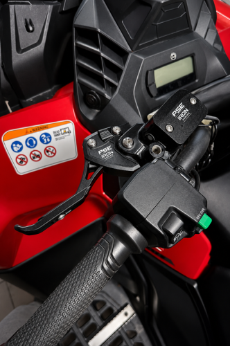 PSE Billet Brake Lever — szczegóły regulowanej dźwigni hamulca