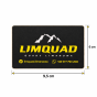 Wlepa LIMQUAD, wymiary 9,5 cm szerokości i 6 cm wysokości